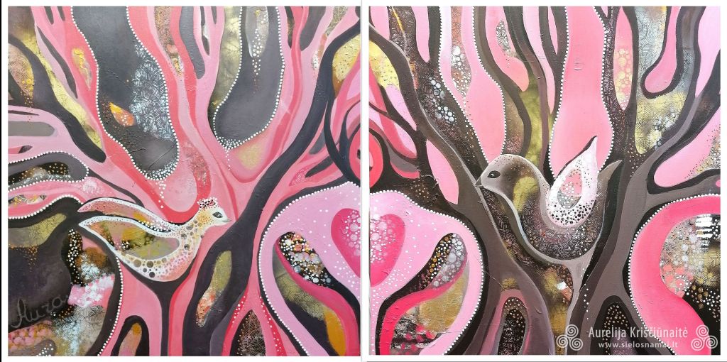 SIELŲ SUSITIKIMO DŽIAUGSMAS, DIPTIKAS, 160X80